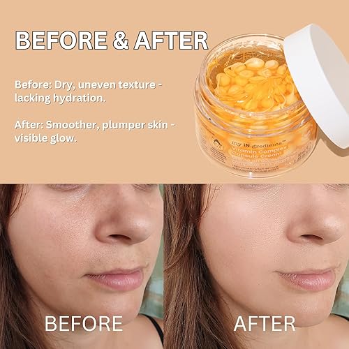 Miniatura 7 de masque BAR My Ingredients Crema facial con cápsula de vitamina C, crema de cápsula 3D con manteca de karité, niacinamida, crema de vitamina C Boba,