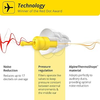 Alpine FlyFit & Pluggies Kids Earplugs Bundle Hearing Protection for Adults & Children Travel, Flying, Concerts & Everyday Noise Reduction Reusable with Carry Cases