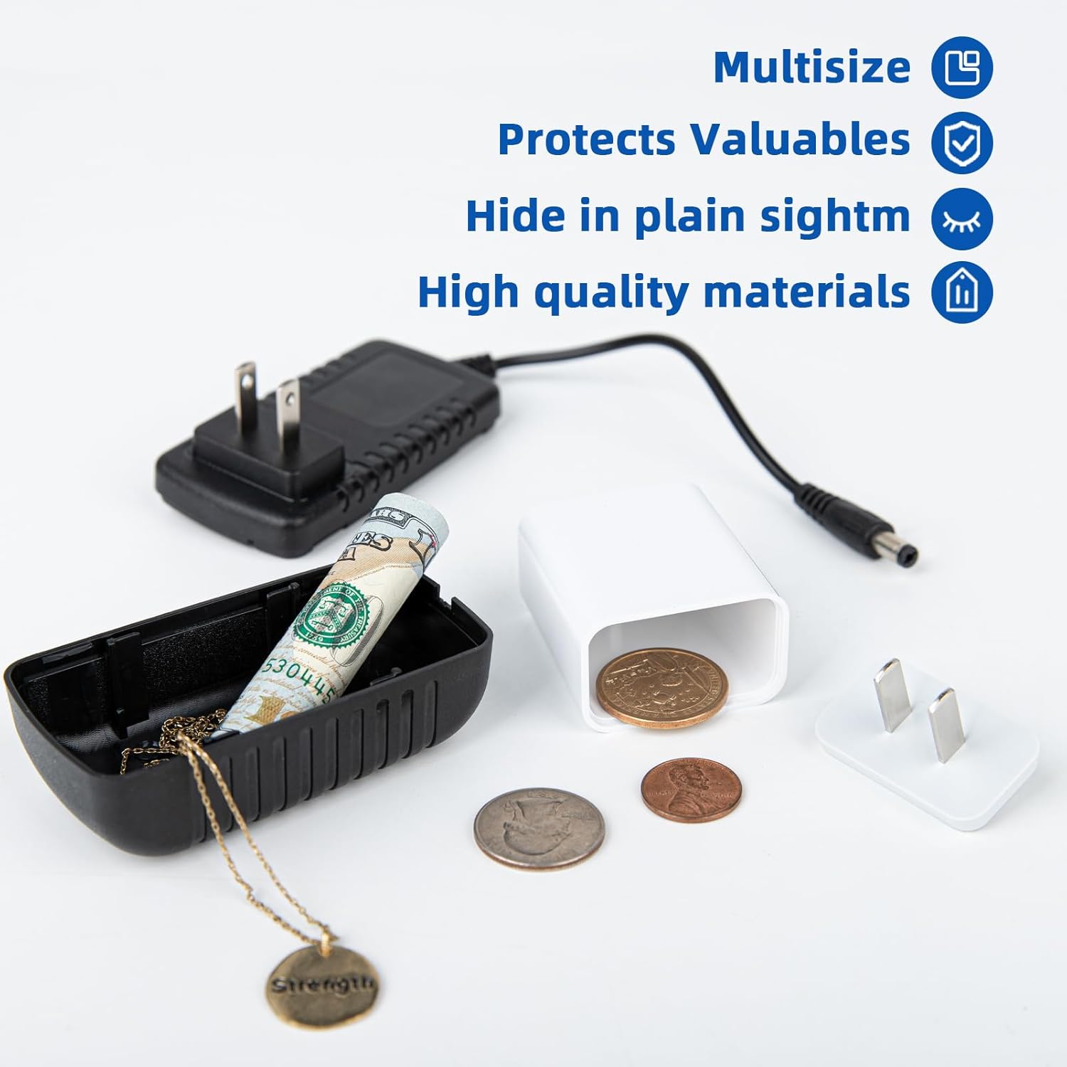 KJOET 偽の充電器の転用金庫 - 本物の充電器のように見え