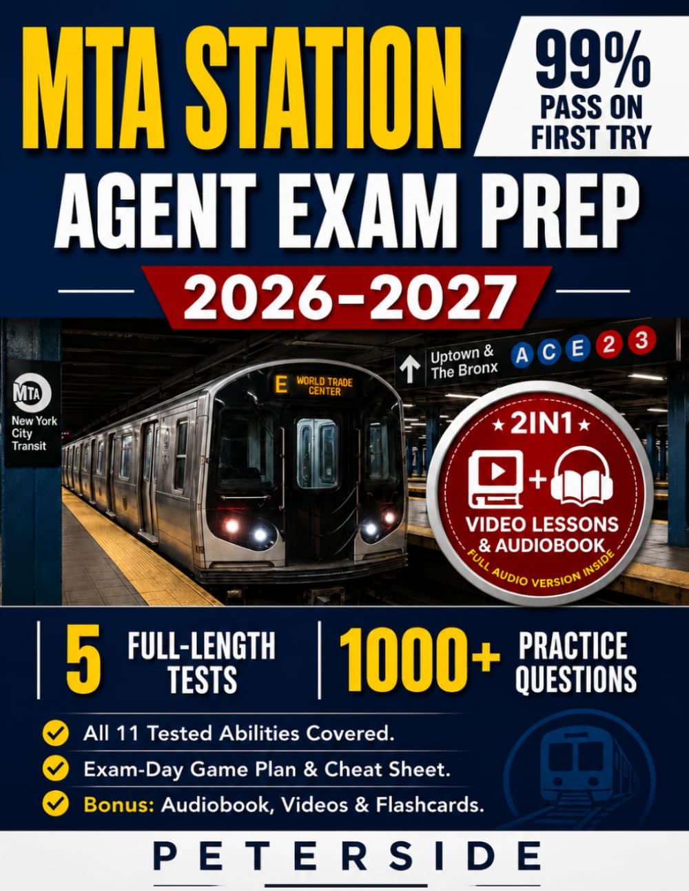 MTA Station Agent Exam Prep 2026–2027: Complete NYC Transit Study Guide for Exam 6617, 1,000+ Practice Questions, Full-Length Tests & SJT Tactics to Rank at the Top of the Hiring List