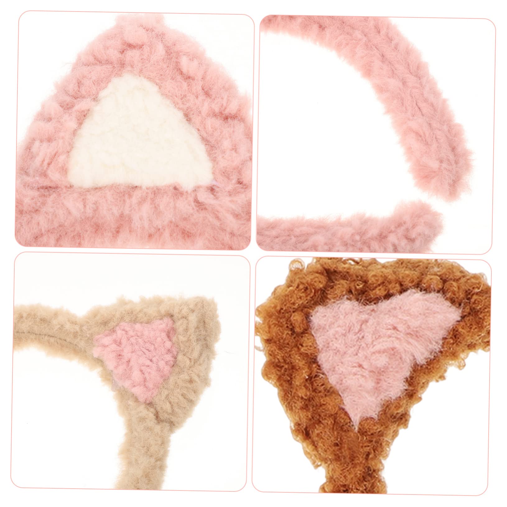 MAGICLULU 15 Piezas Venda Diadema De Niñas Tocado De Lavado Facial Hacer Diadema Damas s Para El Cuidado De La Piel Con Orejas De Animales Tela Lindo De Las Mujeres