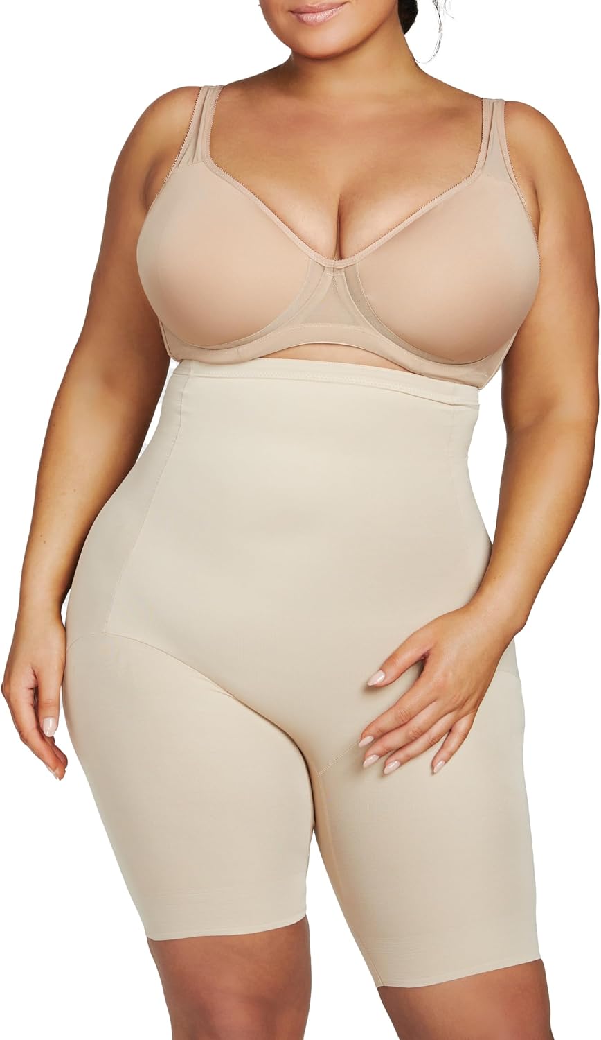 Naomi and Nicole Women's Plus-Size Comfort Plus Hi Waist Thigh Slimmer