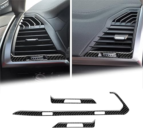Compatible con panel de marco de salida de aire acondicionado de fibra de carbono, marco de salida de aire, cubierta interior para BMW X3 G01 G08