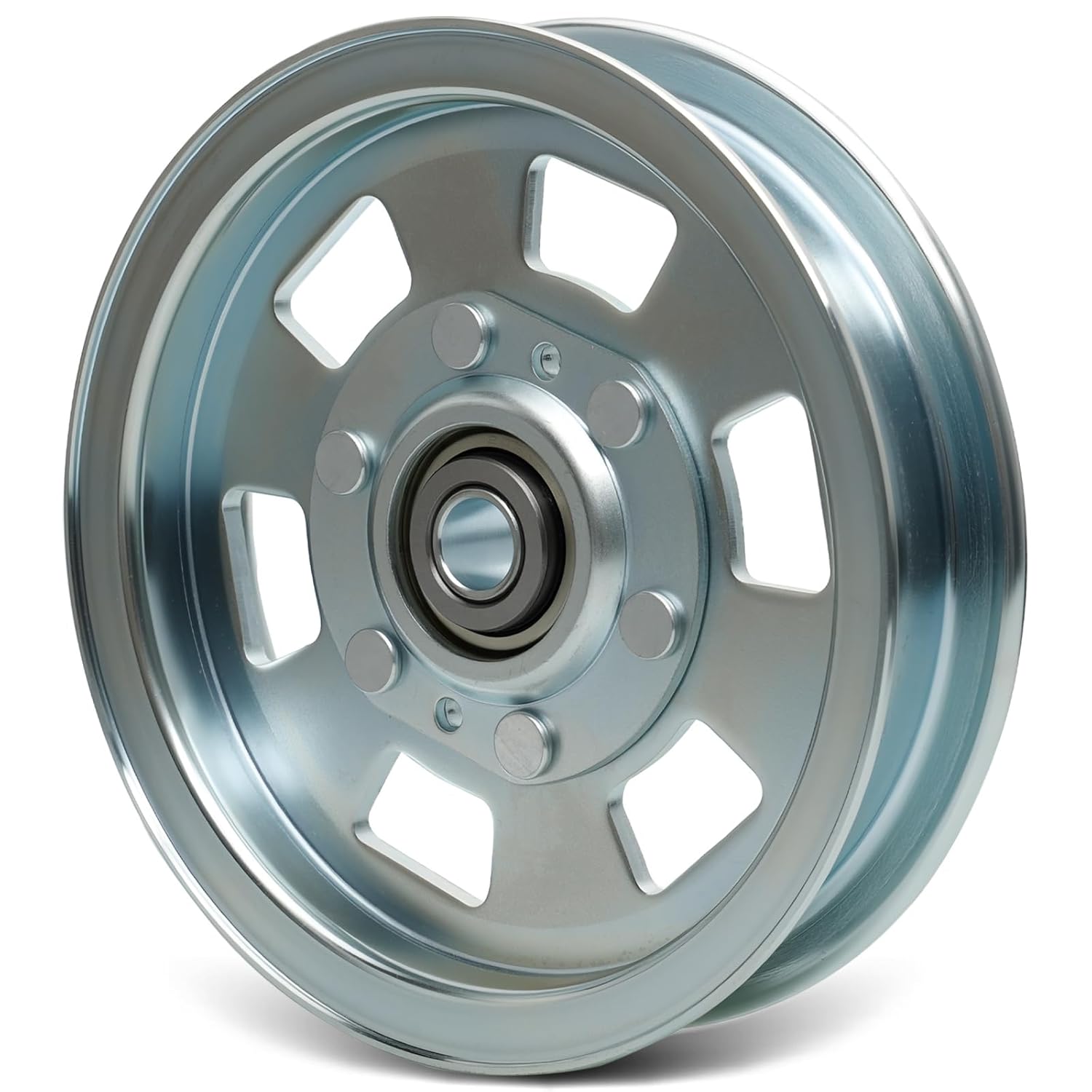 033-8000-00 Flat Idler Pulley, Lawn Mower Idler Pulley Compatible with Bad Boy 48" 50" 54" 60" ZT Series, 48" 54" MZ Series, 54" 61" 72" Outlaw Series Replaces# 033-2000-00, 033-7201-00, 033-7201-25