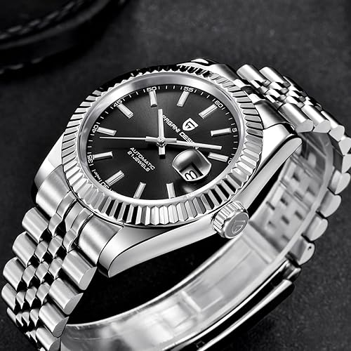 Miniatura 8 de Pagani Design Men's Automatic Watch Japan NH35 Automatic Movement, 42mm Sapphire Crystal 316L Stainless Steel Homage Watch, 100M Water Resistant