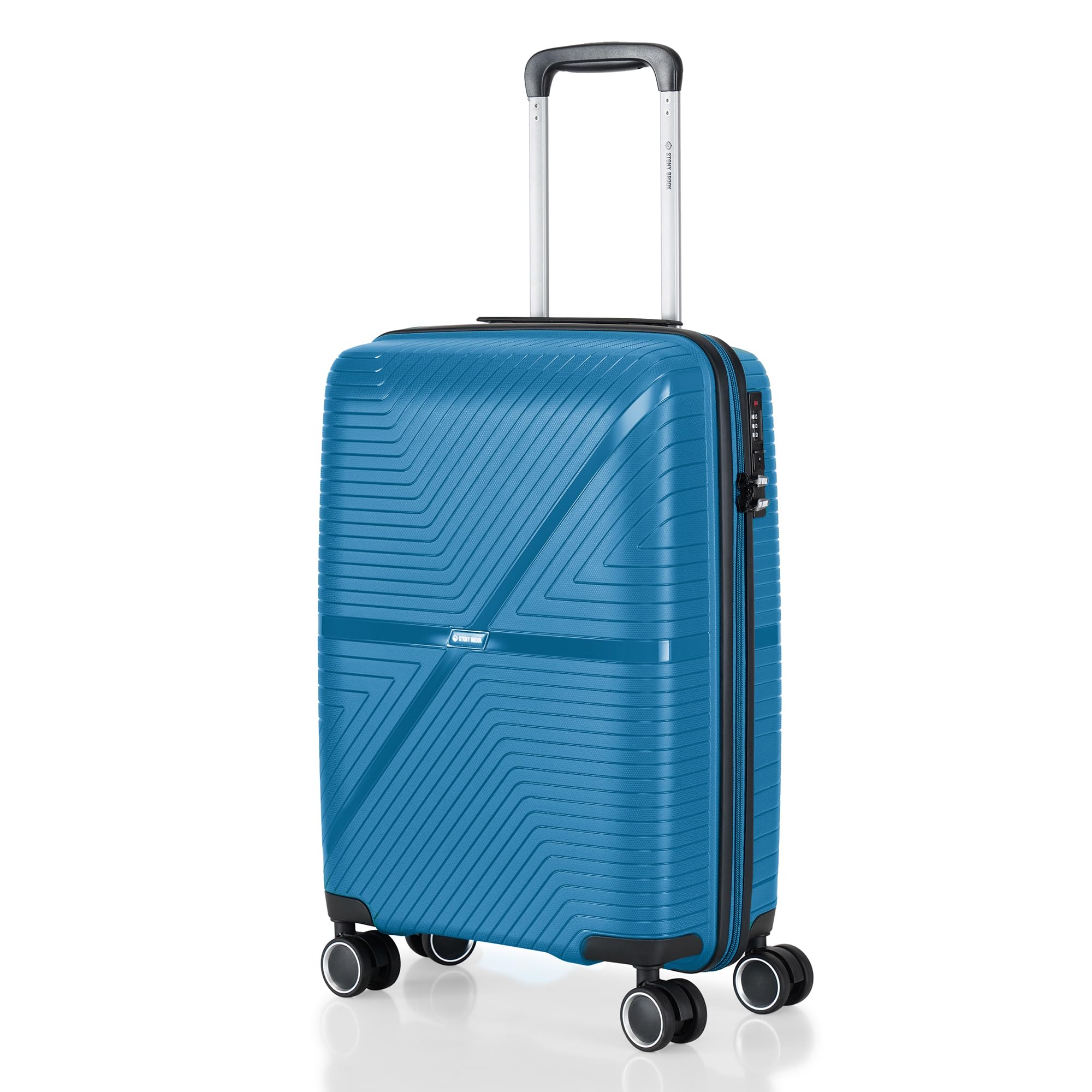 by Nasher Miles Axis Hard-Sided Polypropylene Cabin Luggage Teal 20 inch |55cm Trolley Bag-image-7
