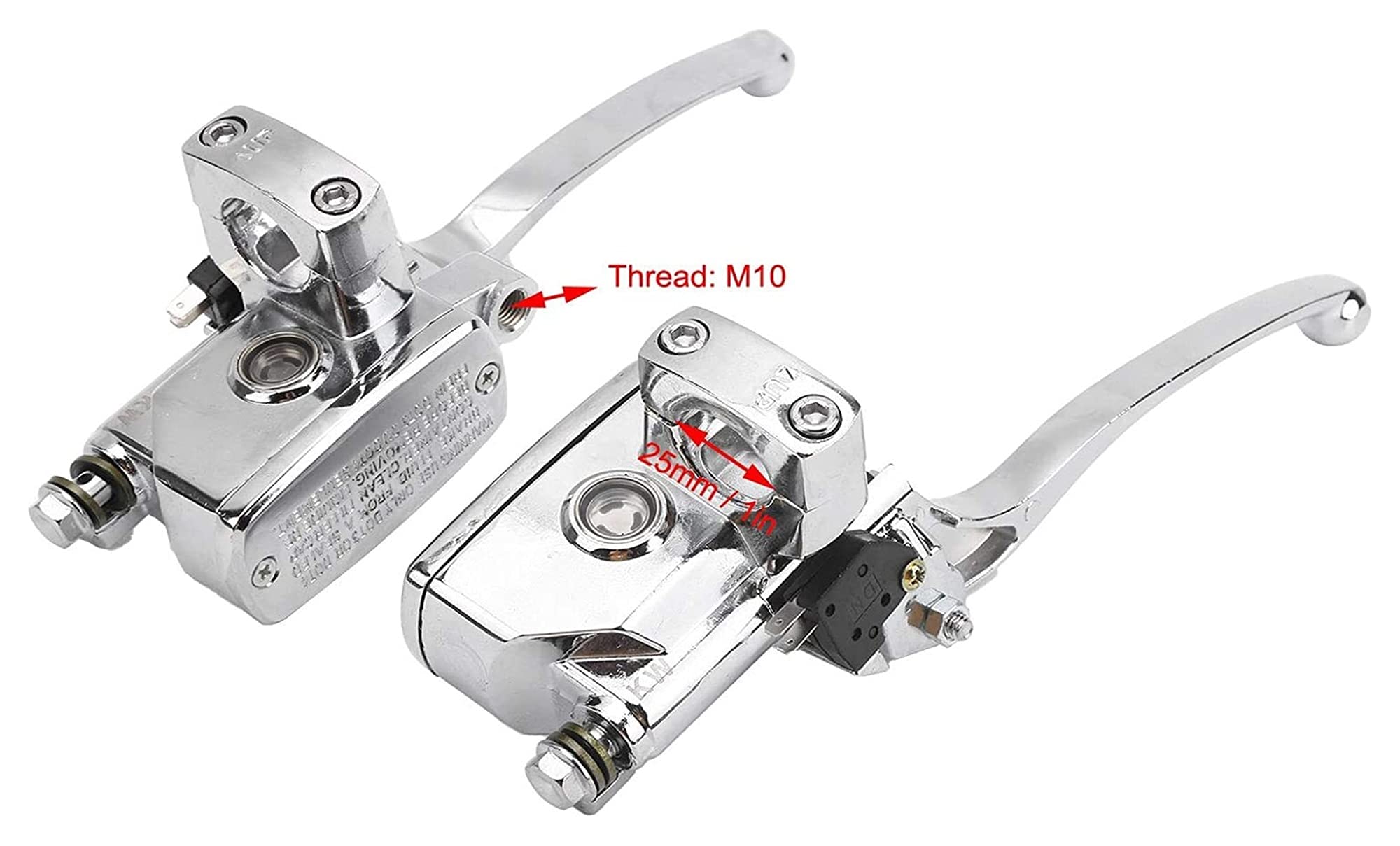 Triclicks motorfiets koppelingshendel hoofdremcilinder 7-8 stuur hydraulische chrome black cnc aluminium motor remhendels r l hand - black left - black left - kopen? | Korting tot 25