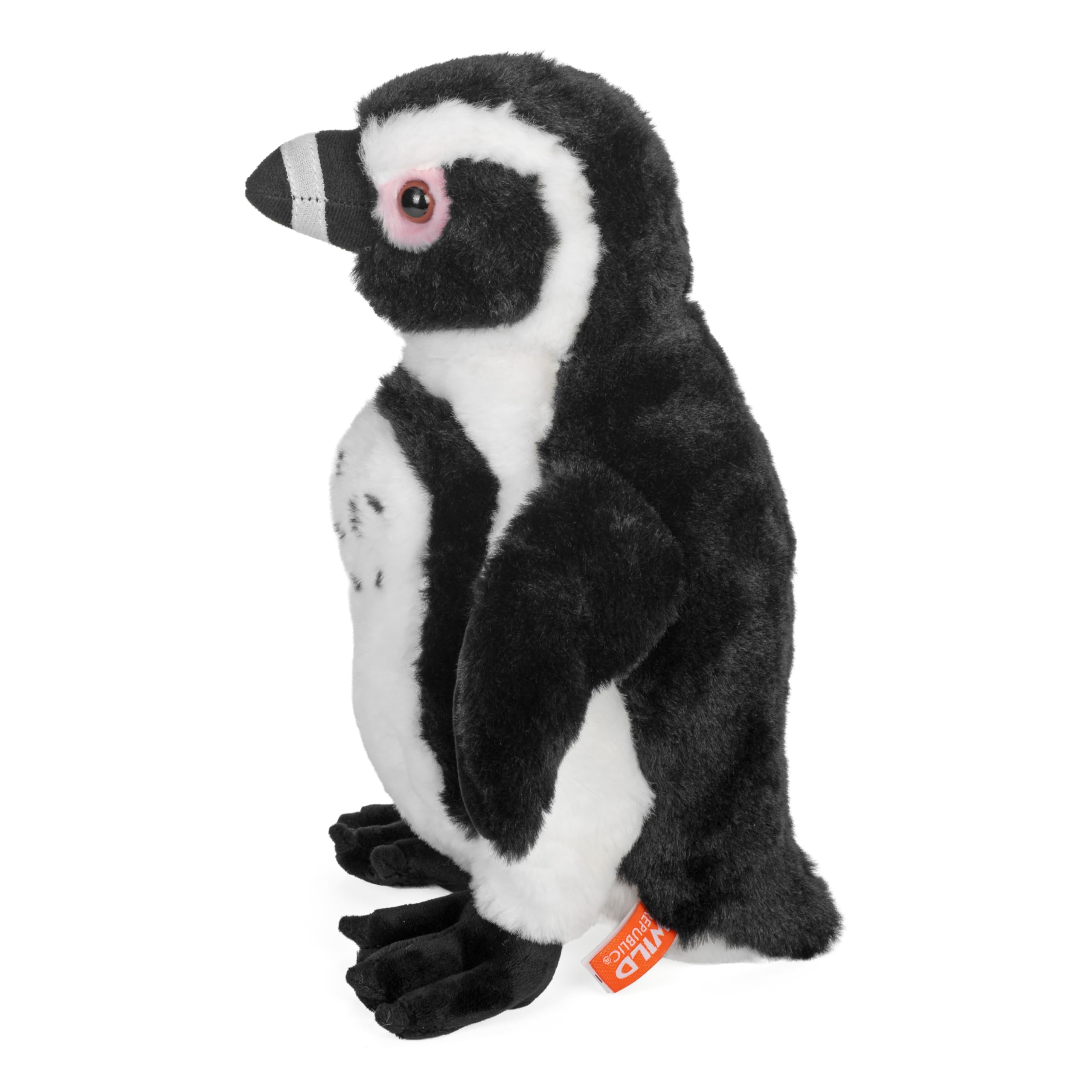 Wild Republic Cuddlekins Pinguino dai piedi neri, Peluche Di Animali, 30 cm, Peluche Per Neonati, Peluche Per Regalo Di Compleanno Imbottitura Realizzata Partendo Da Bottiglie Riciclate