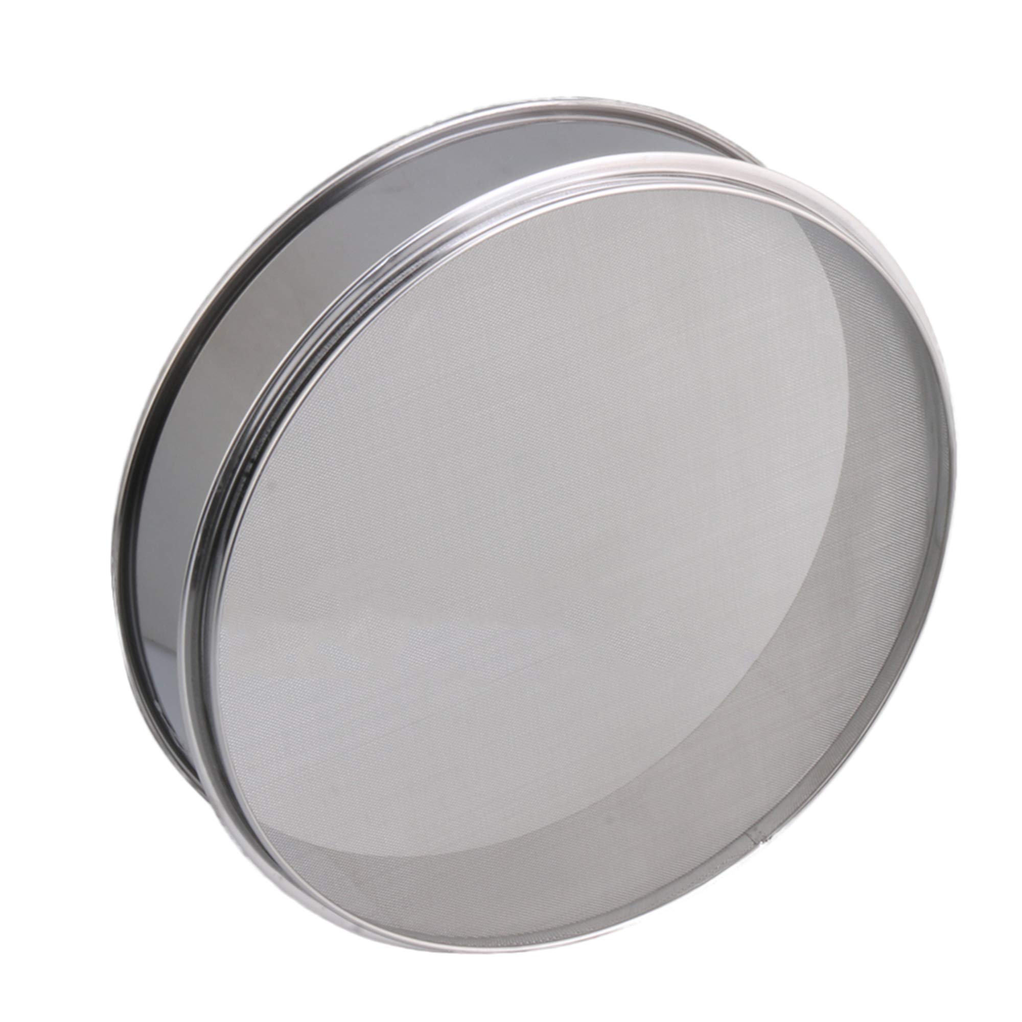 RDEXP Fine Mesh Mehlsieb Edelstahl Round Sifter Dia 40cm 40 Mesh High 8,5cm