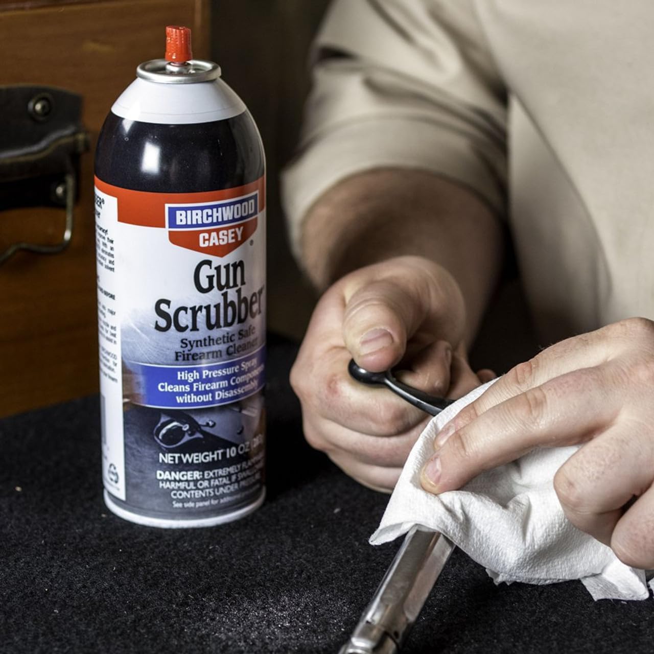 Birchwood Casey Gun Scrubber Single Purpose Gun Cleaner/Degreaser, Aerosol Spray for Gun Cleaning Without Disassembly Birchwood Casey Gun Scrubber Single Purpose Gun Cleaner/Degreaser, Aerosol Spray for Gun Cleaning Without Disassembly