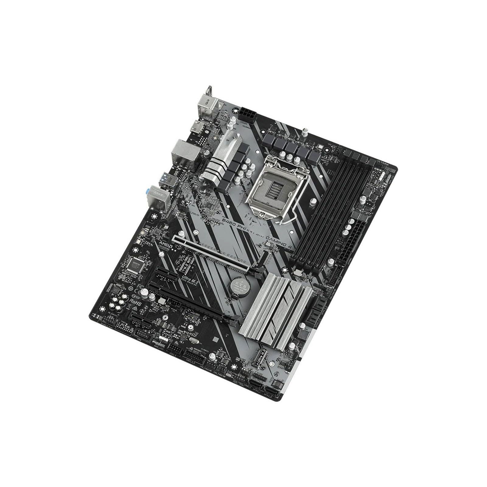 Placa Base Placa Base Fit For ASRock B460 Phantom Gaming 4, LGA 1200, DDR4, M.2, Compatible con procesadores ATX, i3-10105, i5-10400F y i3-10100