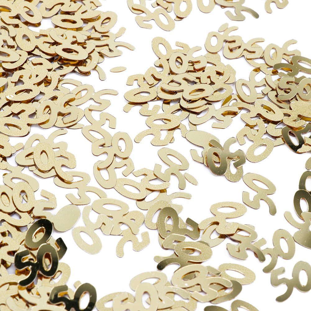 50 Gold Confetti
