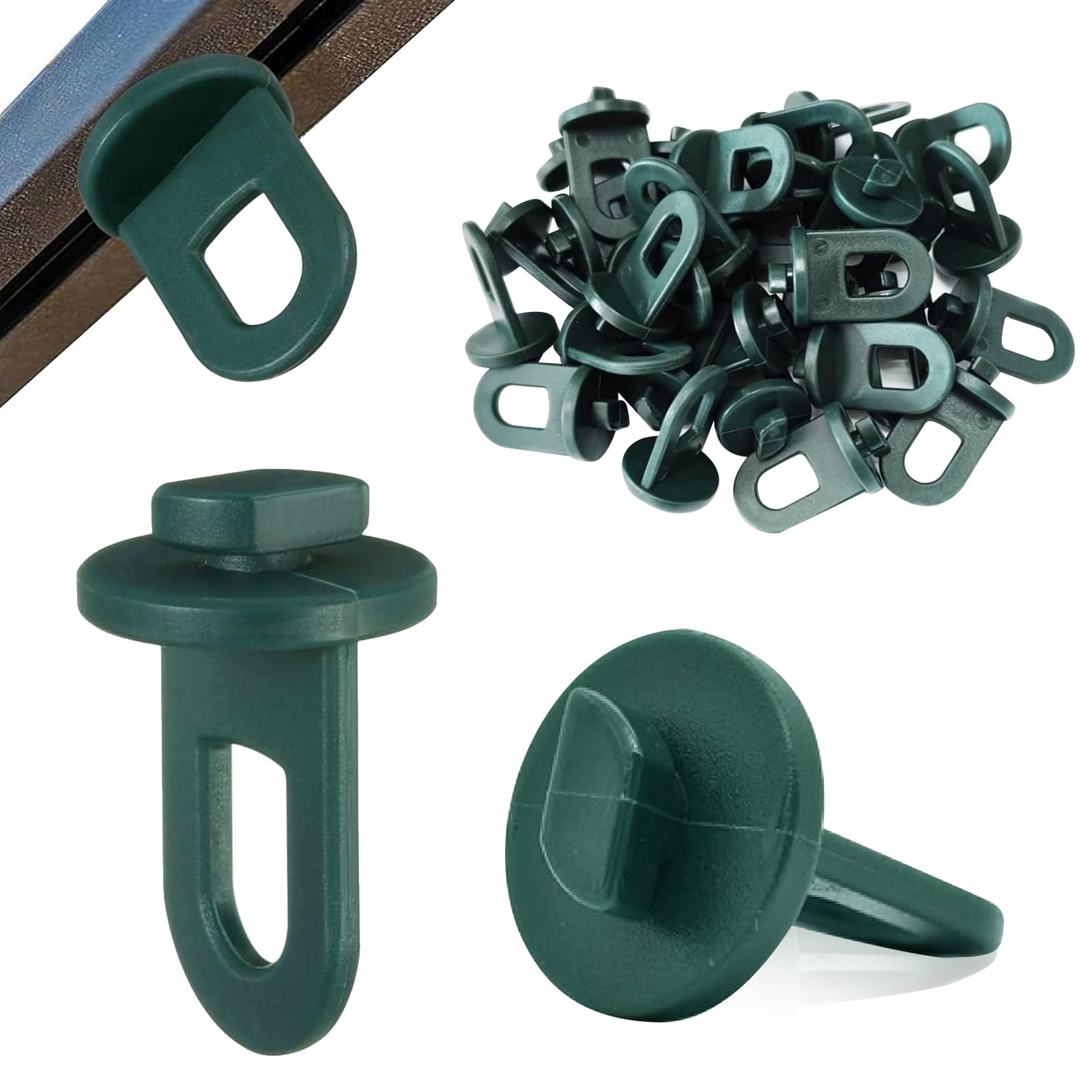 30x Gewächshausclips, Gewächshaus Zubehör, Stabile Pflanzenhalter Aufhängevorrichtungen, Klammern für Gewächshaus für Pflanzenhalter Gewächshaus Platten Gartenhaus Rankgitter