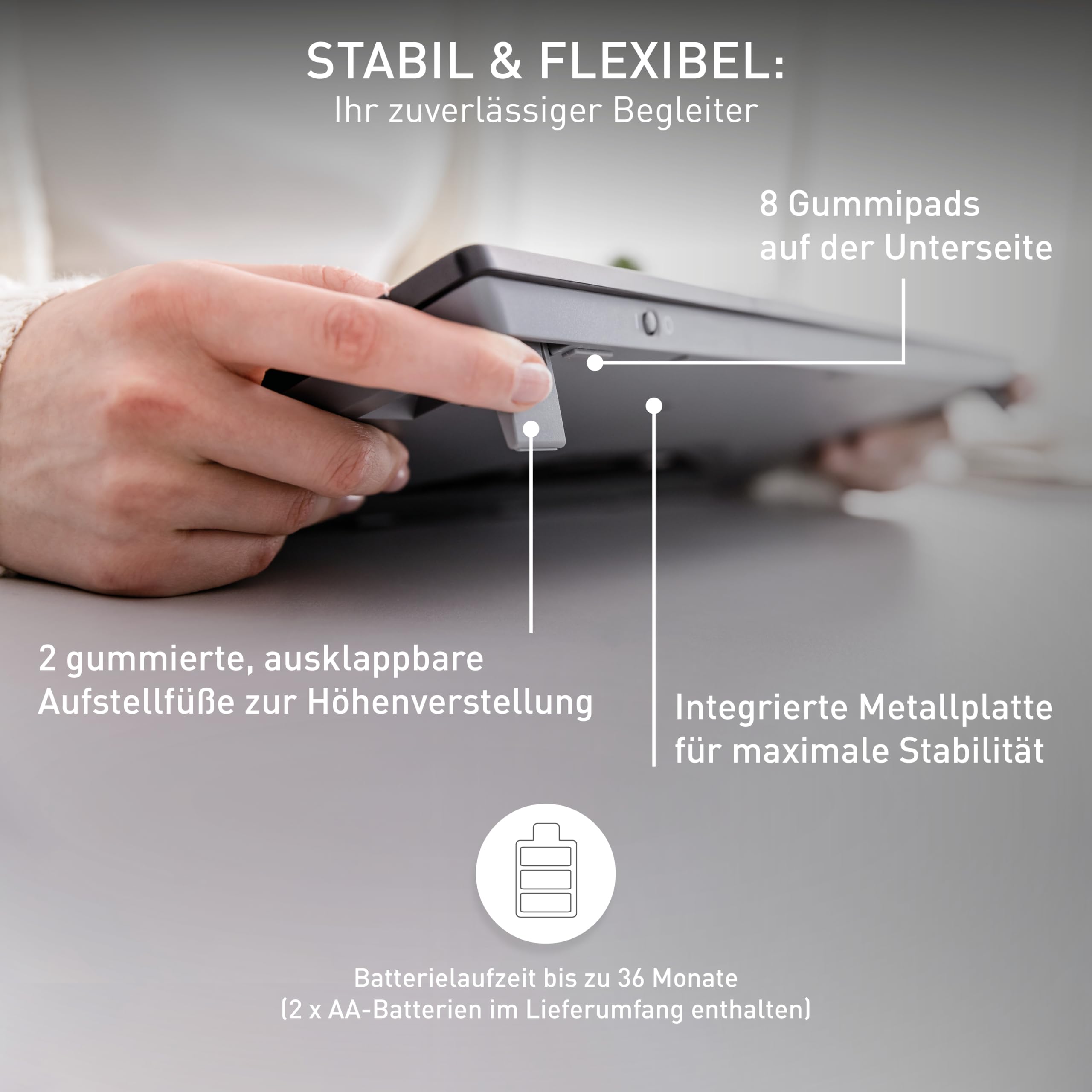 CHERRY Stream Keyboard Wireless, Kabellose Tastatur, Französisches Layout (AZERTY), 2,4 GHz Funk, Leise Tasten, Flaches Design, Batteriebetrieben, Schwarz