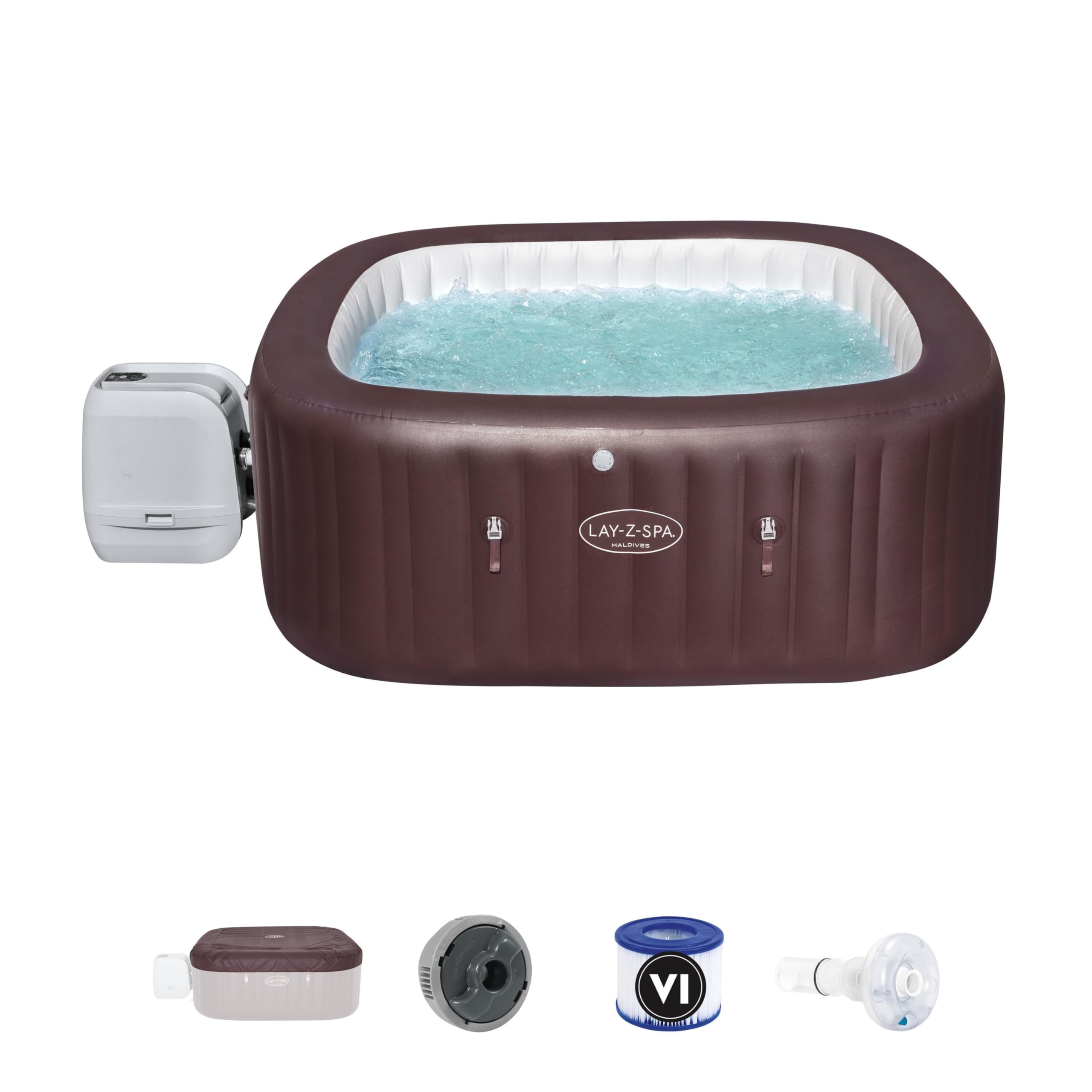 Bestway 60033 Minipiscina idromassaggio gonfiabile Maldives Lay-Z-Spa HydroJet Pro