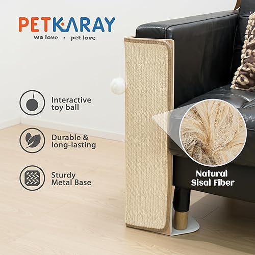 PETKARAY Under-Furniture Cat Scratcher — detail view