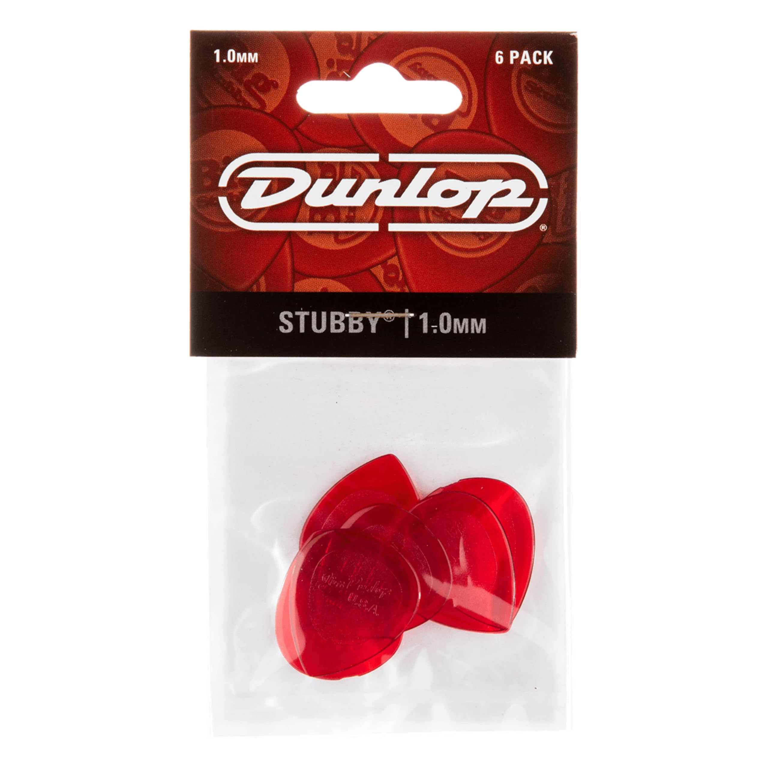 Dunlop médiators Stubby Jazz 1 (6 pièces)