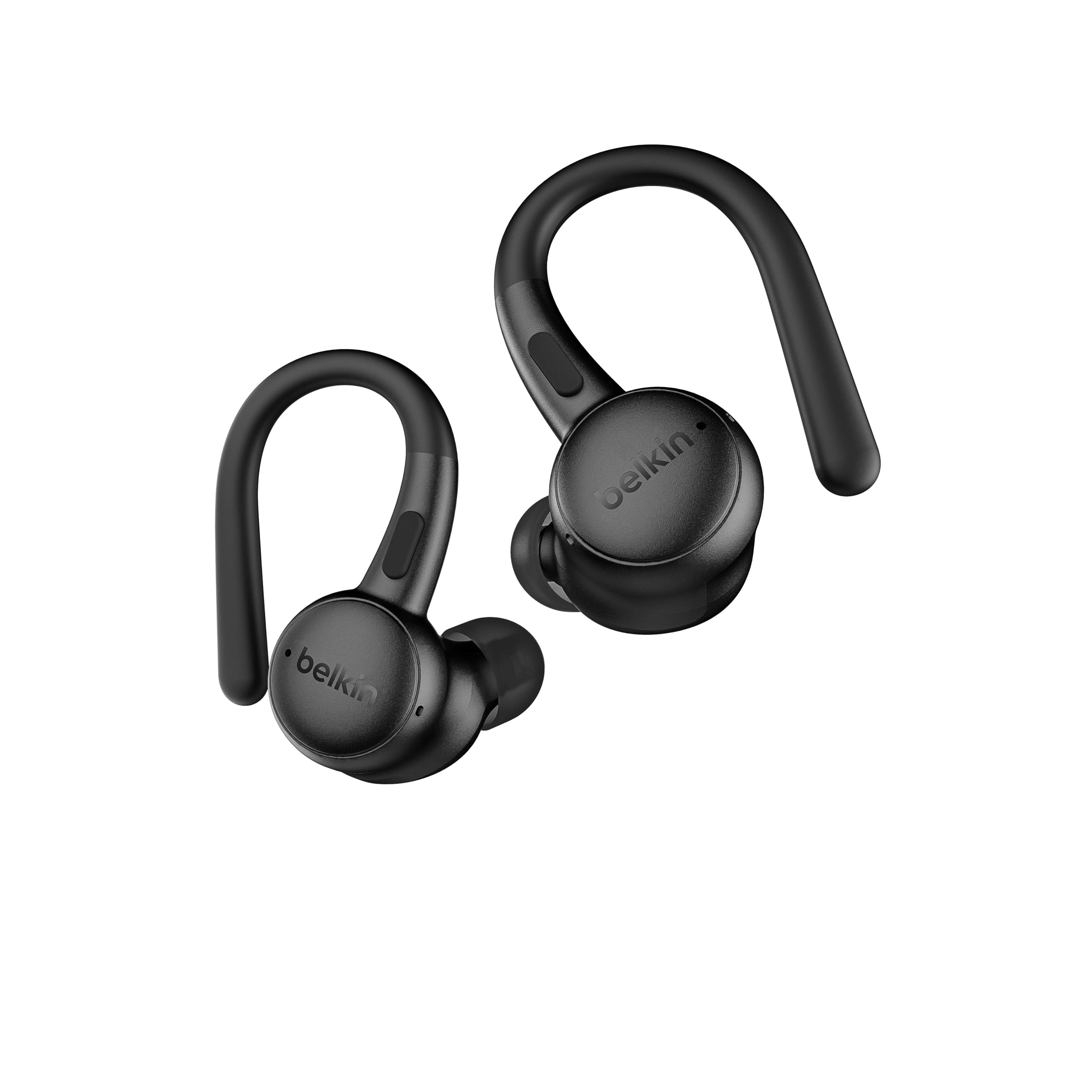 Belkin SoundForm ActiveFit Kablosuz Kulaklıklar, Dahili Mikrofon, USB-C Hızlı Şarj, 36 Saat Pil Ömrü, IP54 Suya Dayanıklılık Siyah