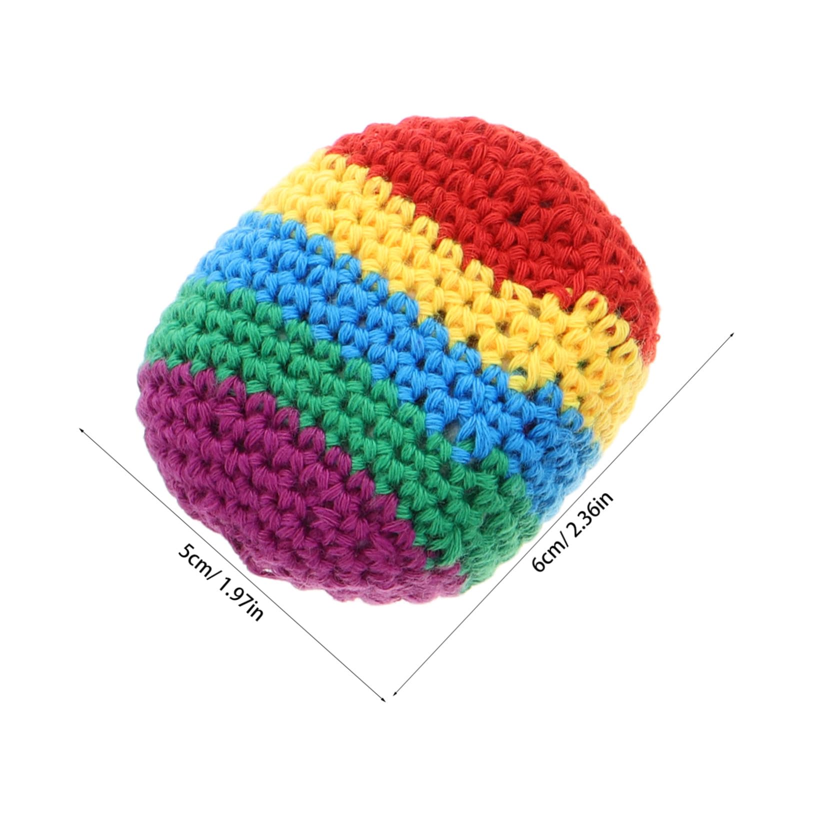 TOYANDONA 4 Stück-Pack Gestrickte Sandbälle für Kindergartenkinder aus Wollgarn Leicht und Farblich Ansprechend für Spielerisches Lernen und Outdoor Aktivitäten Zufälliger Stil
