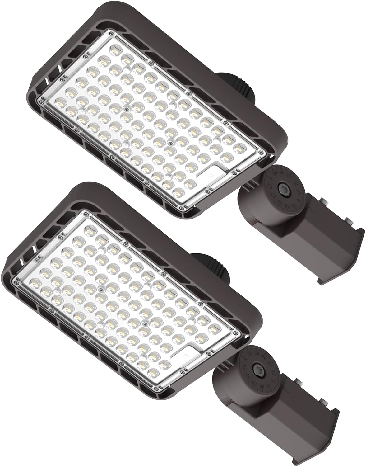 LED Parking Lot Light, 150LM/W 5000K Shoebox Light with Removable Driver and Photocell, IP65 Waterproof, 10KV Surge Protection for Street Yard Warehouse (240W-2P)