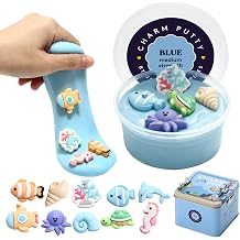 Special Supplies Sensory Therapy Putty for Kids and Adults with Cute Charms, Resistive Hand Exercise Stress Relief Therapy Putty Sea