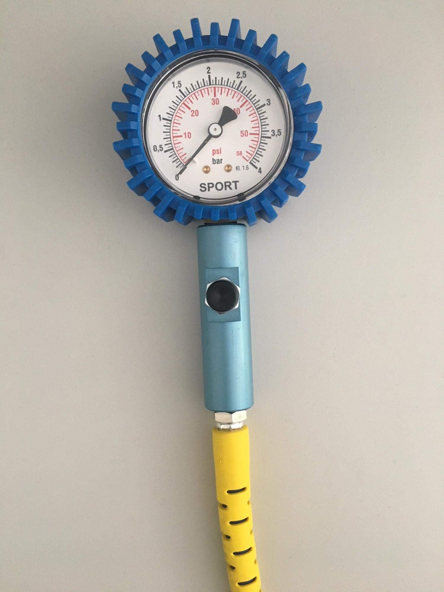 Manometro Pneumatici Bike It In Acciaio Inox - 0-60 Psi Per Moto