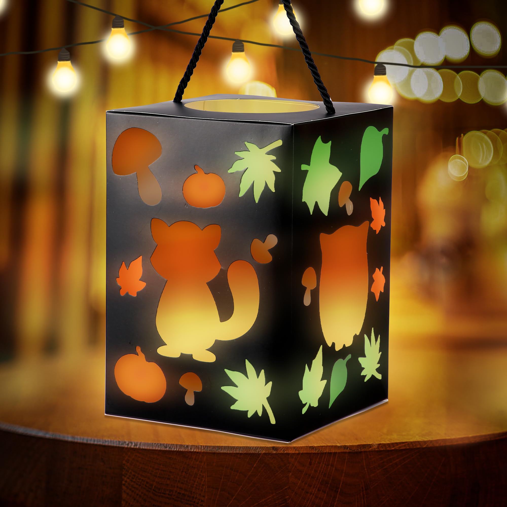 Herenear 4er Laternen Bastelset - Tierische Sankt Martin Laternen Mit LED