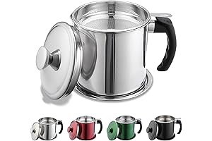 Kyraton Advanced Multi-purpose Bacon Grease Container With Strainer