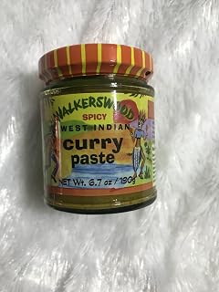 Walkerswood Spicy West Indian Curry Paste 6.7oz - Authentic Jamaican Pre-Cooked Blend for Bold Flavor