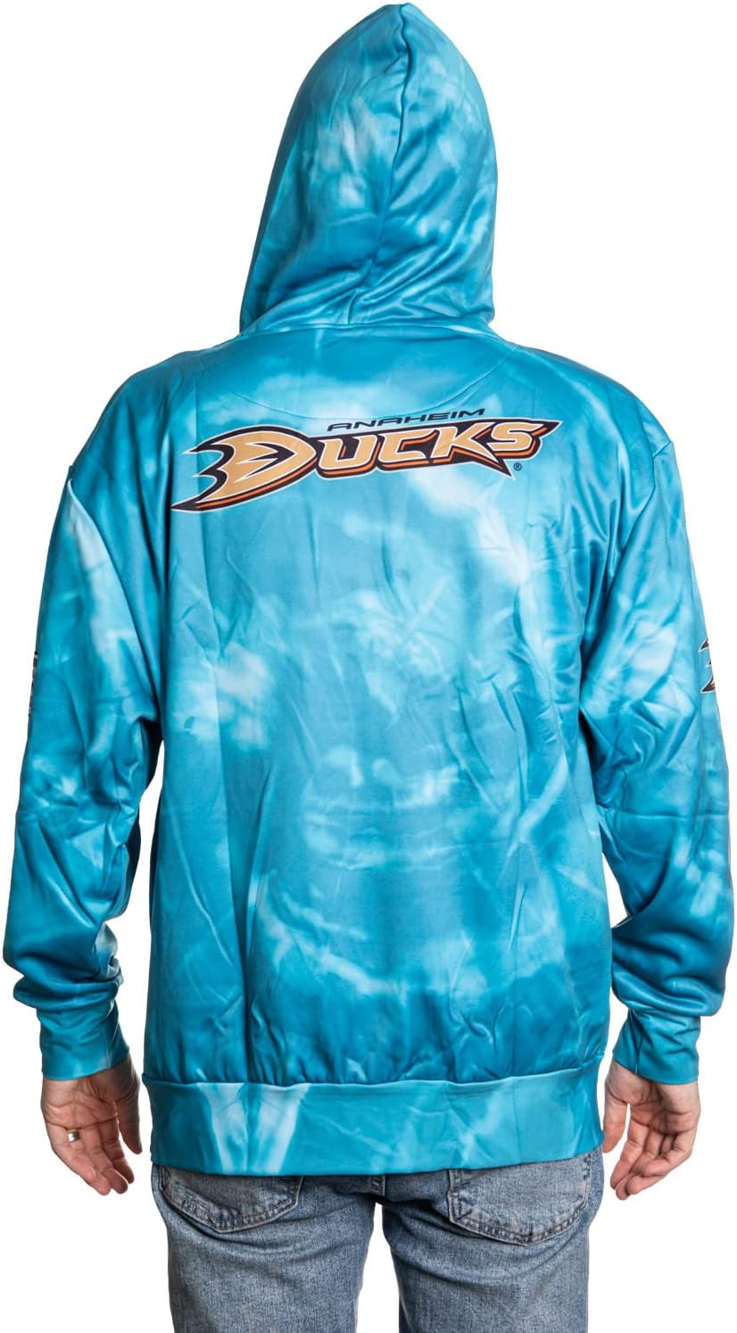 Calhoun NHL Surf & Skate Mens Tie Dye Sublimation Pullover Hoodie - Image 3