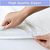 Vista 2 de Protector de colchón para cuna de bebé compatible con Dream On Me Karley, almohadilla de repuesto impermeable con funda de colchón extraíble