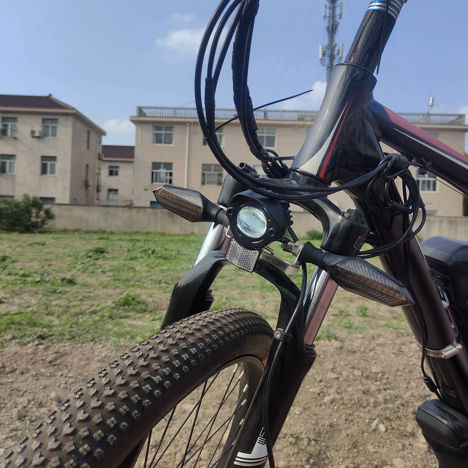 Luci Per Bici Conversioni Kit Luci Direzione E Freno Per Bici Elettrica BBS01 BBS02 - 24V/36V/48V, Anteriore/posteriore, LED Indicatori Direzione Per