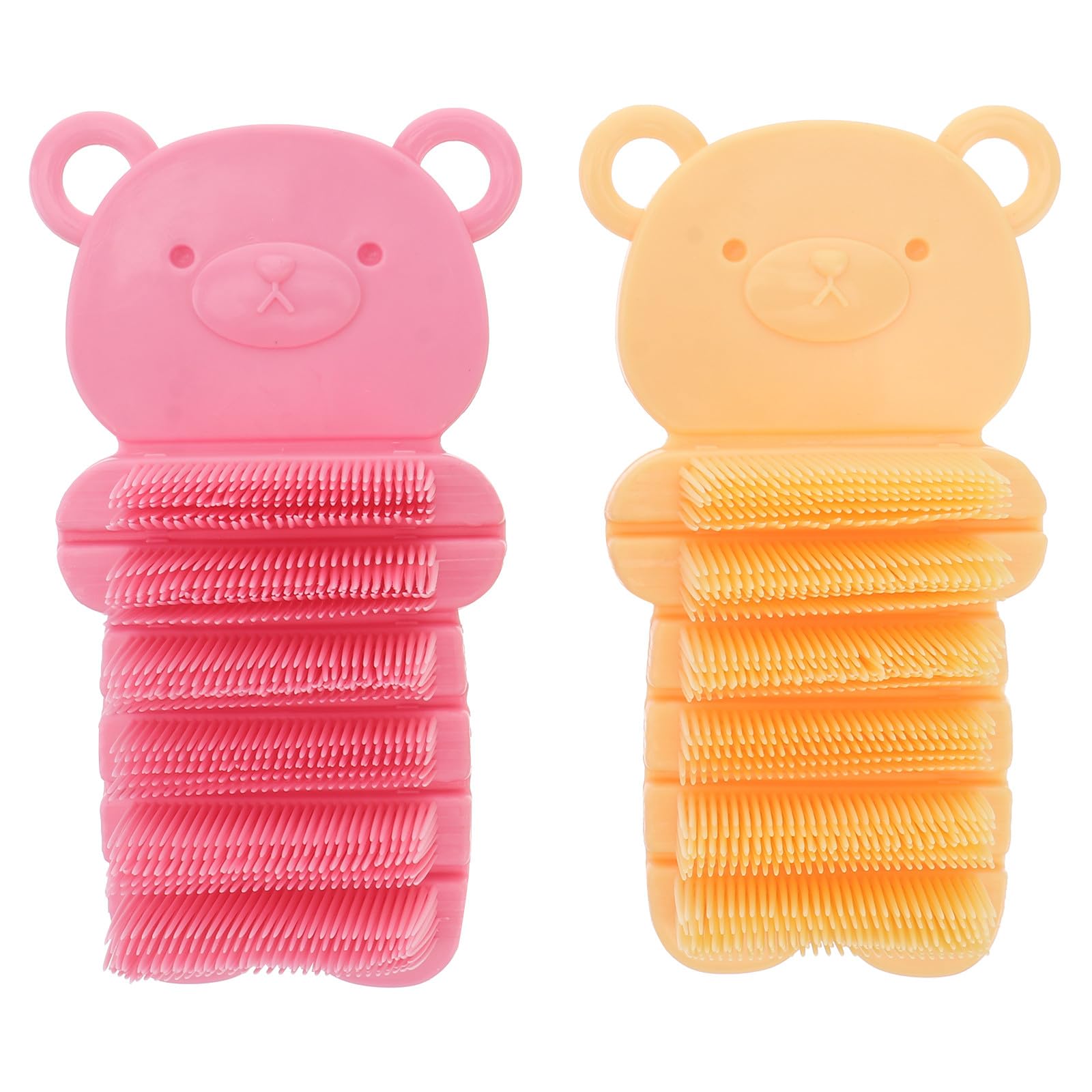 Garneck Nail Finger Cleaning Brush and Lightweight Pp Nylon Material 2pcs with Non-slip Design for Travel and Picnic Uses