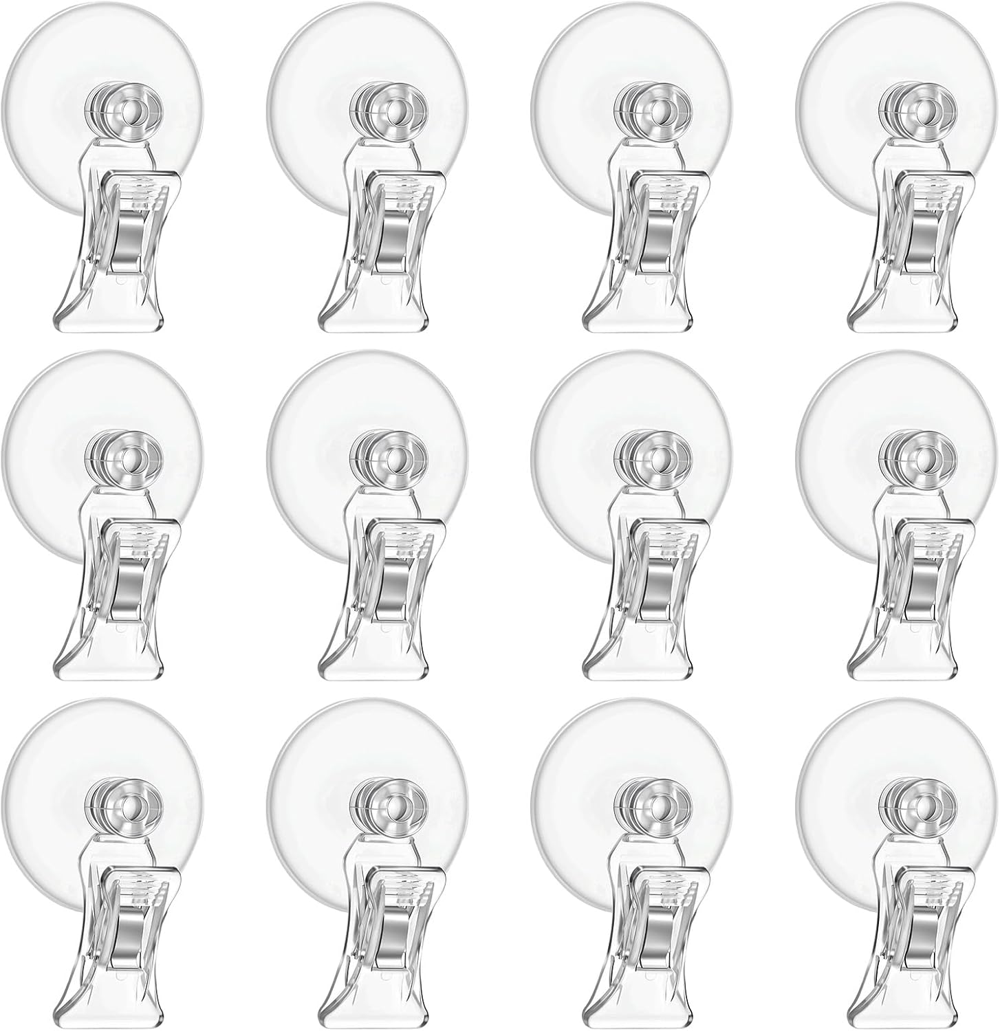12Pcs Aquarium Clips for Food Suction Cup Clips Fish Feeder