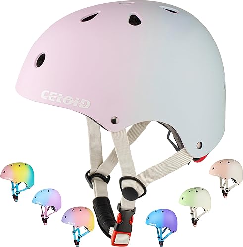 Miniatura 82 de Casco de bicicleta para niños, cascos de patineta para niños de 2 a 3 a 5 a 8 a 14 años, ajustable, multideporte, bicicleta, patinaje, fútbol, Negro