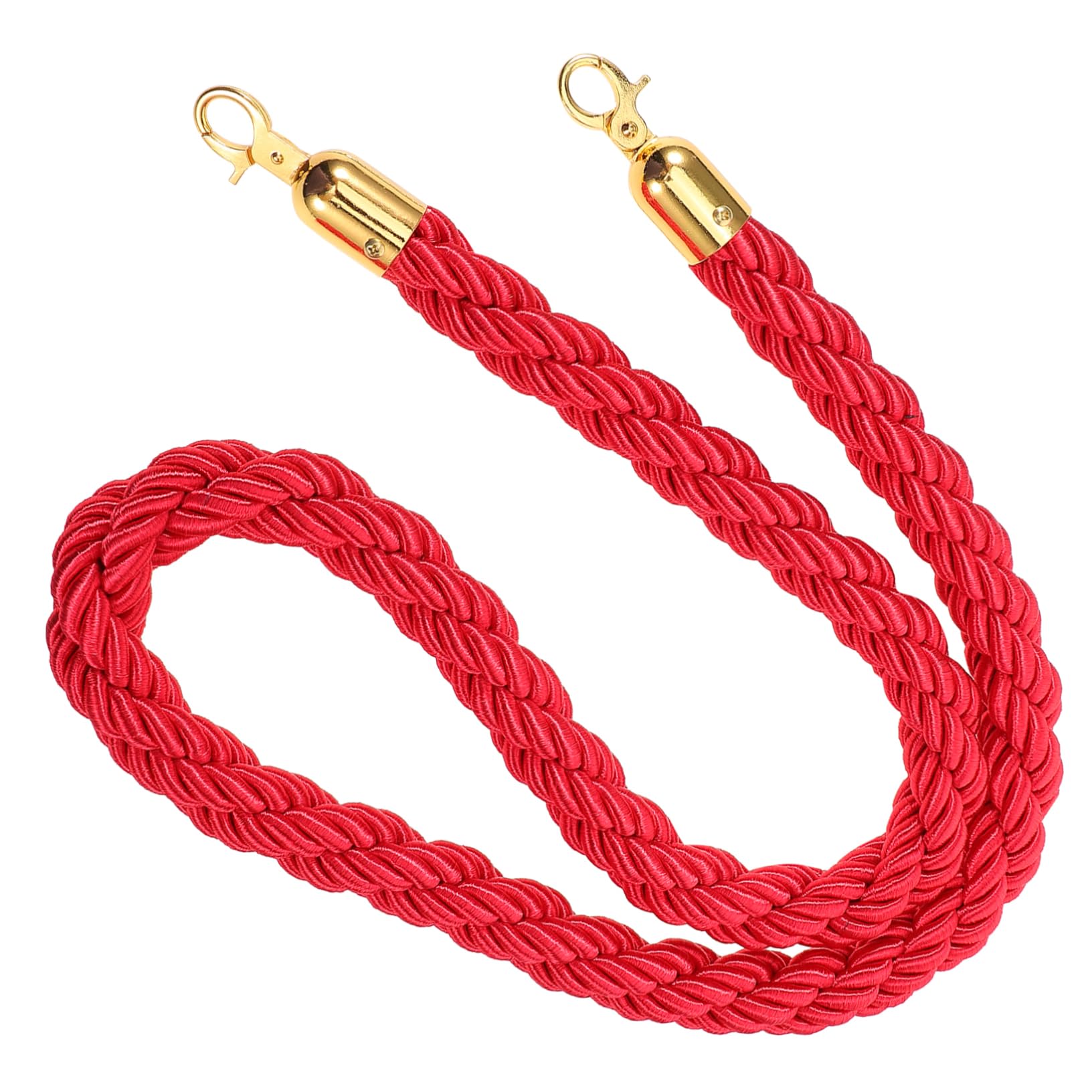 SEWACC Safety Lanyard Guardrail Red Velvet Ropes Stands Barrier Rope for Queue Stanchion Pink Stanchion