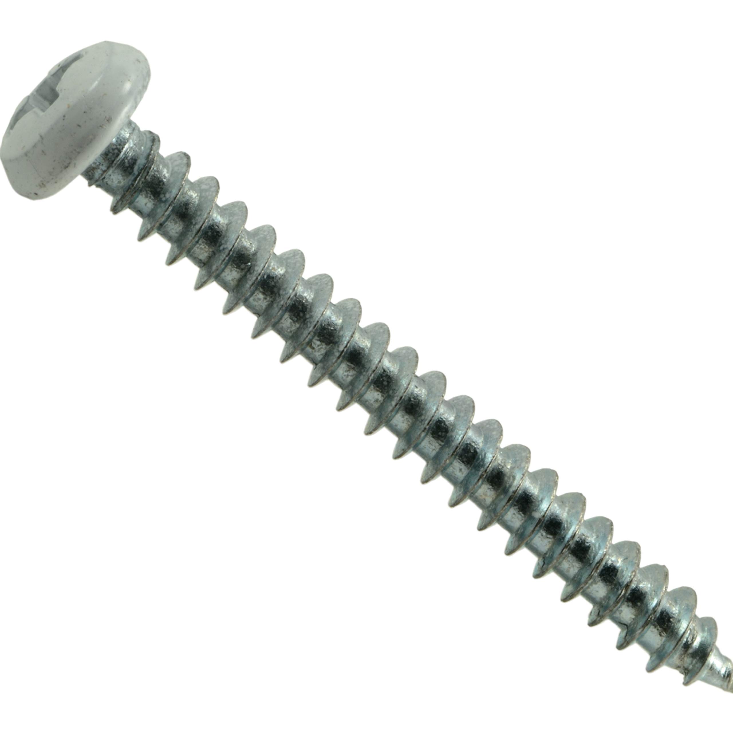 Vis pour feuilles de métal Phillips blanche 508944 pour fixation tôle