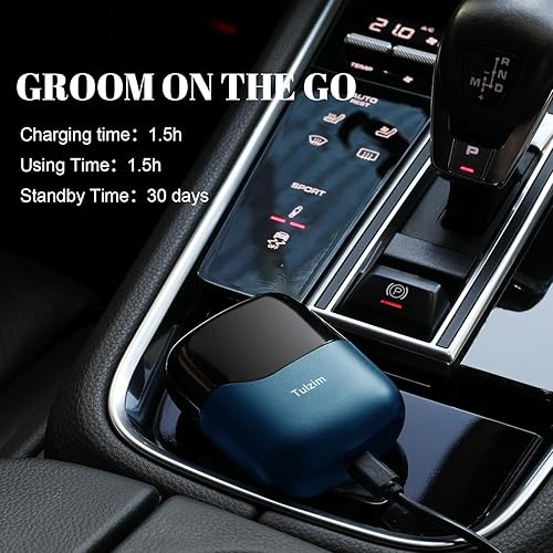 Miniatura 4 de Afeitadora eléctrica de aluminio para hombres maquinilla de afeitar eléctrica portátil para barbacara - Pantalla LED de 3 hojas flotantes USB-C