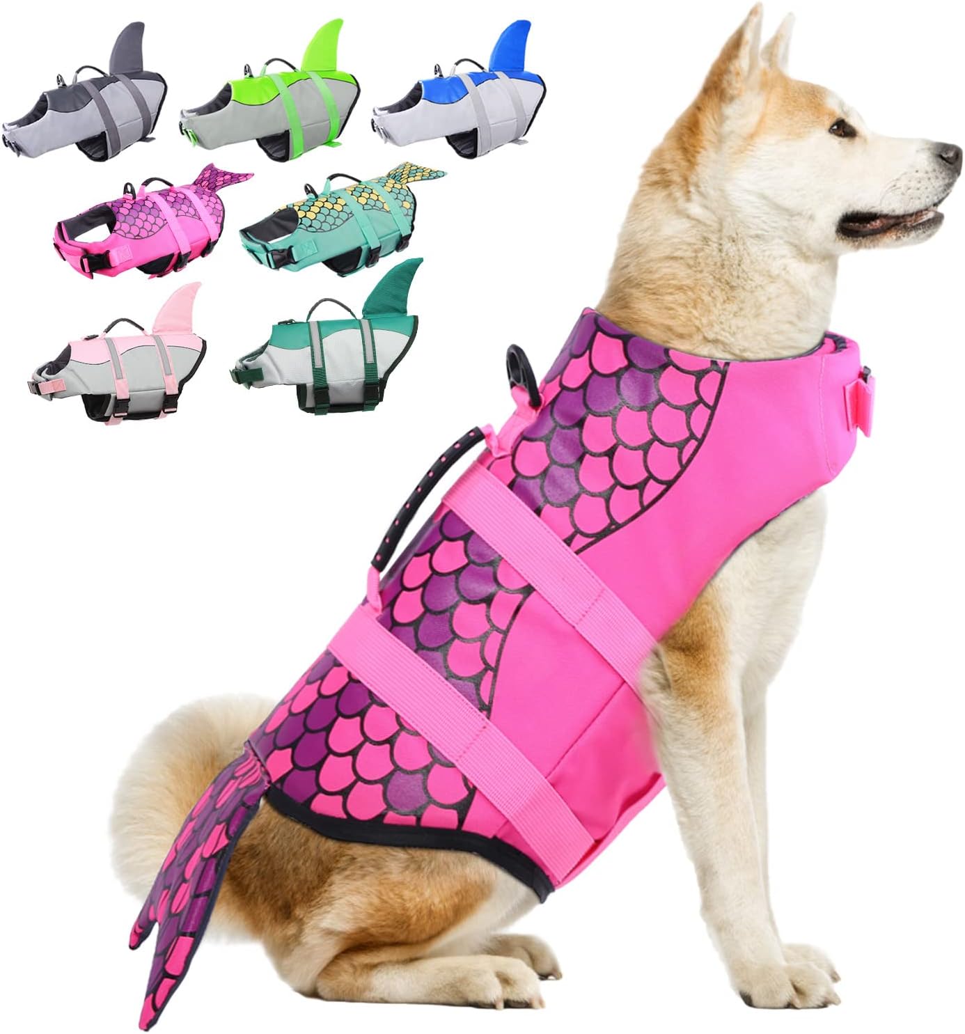 Bess Bridal Dog Life Jackets Ripstop Pet Floatation Life Vest Small Middle Large Size Dogs Dog