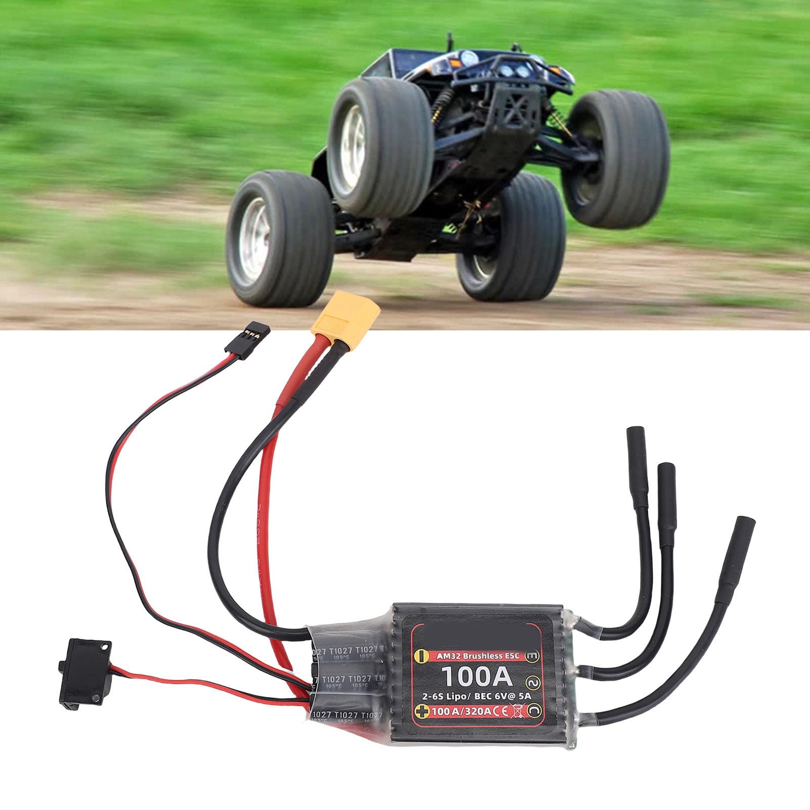 YUYTE Regulator Obrotów 100A Brushless ESC do Silników Outrunner 3532 3542,