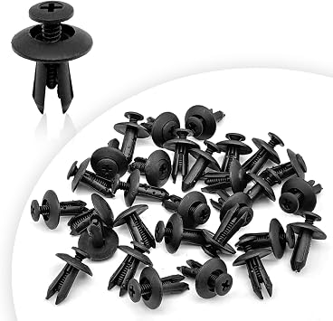 30pcs Splash Shield Rivet Fender Liner Retainers Clips Fasteners Compatible with Chrysler Ford Edge Explorer Flex Mustang Dodge Charger Ram Replace for W706092-S300 6508197-AA