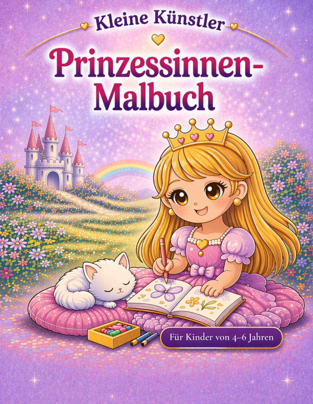 Prinzessinnen Malbuch: Für Kinder von 4–6 Jahren (Kleine Künstler)