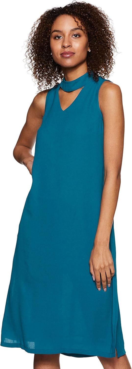 Amazon Brand – Symbol Crepe A-Line Dress