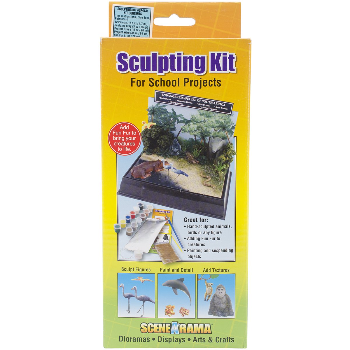 Woodland Scenics Cardboard Diorama Kit Sculpting