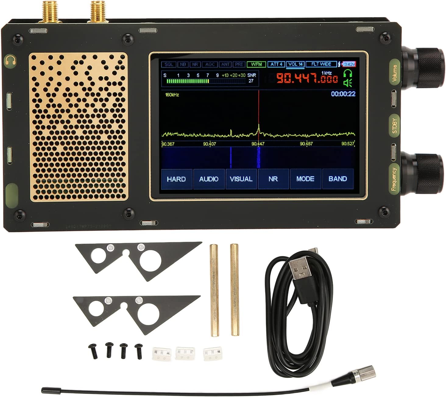 1.10b DSP SDR Receiver,50KHz TO 2GHz DSP SDR Receiver AM SSB NFM WFM CW