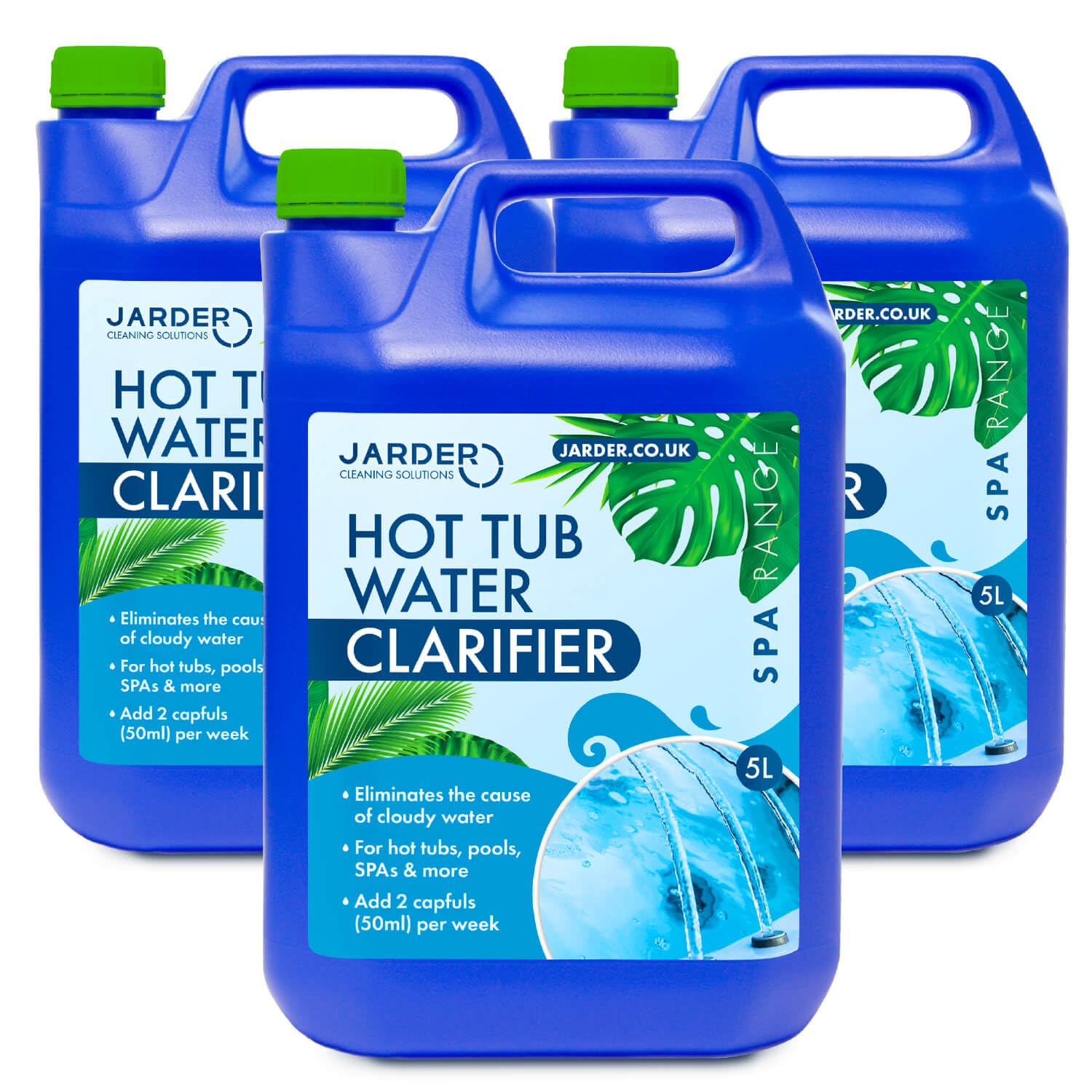 Jarder Hot Tub Water Clarifier 15L – for Clean, Crystal Clear Water in Pools, Hot Tubs and SPAs