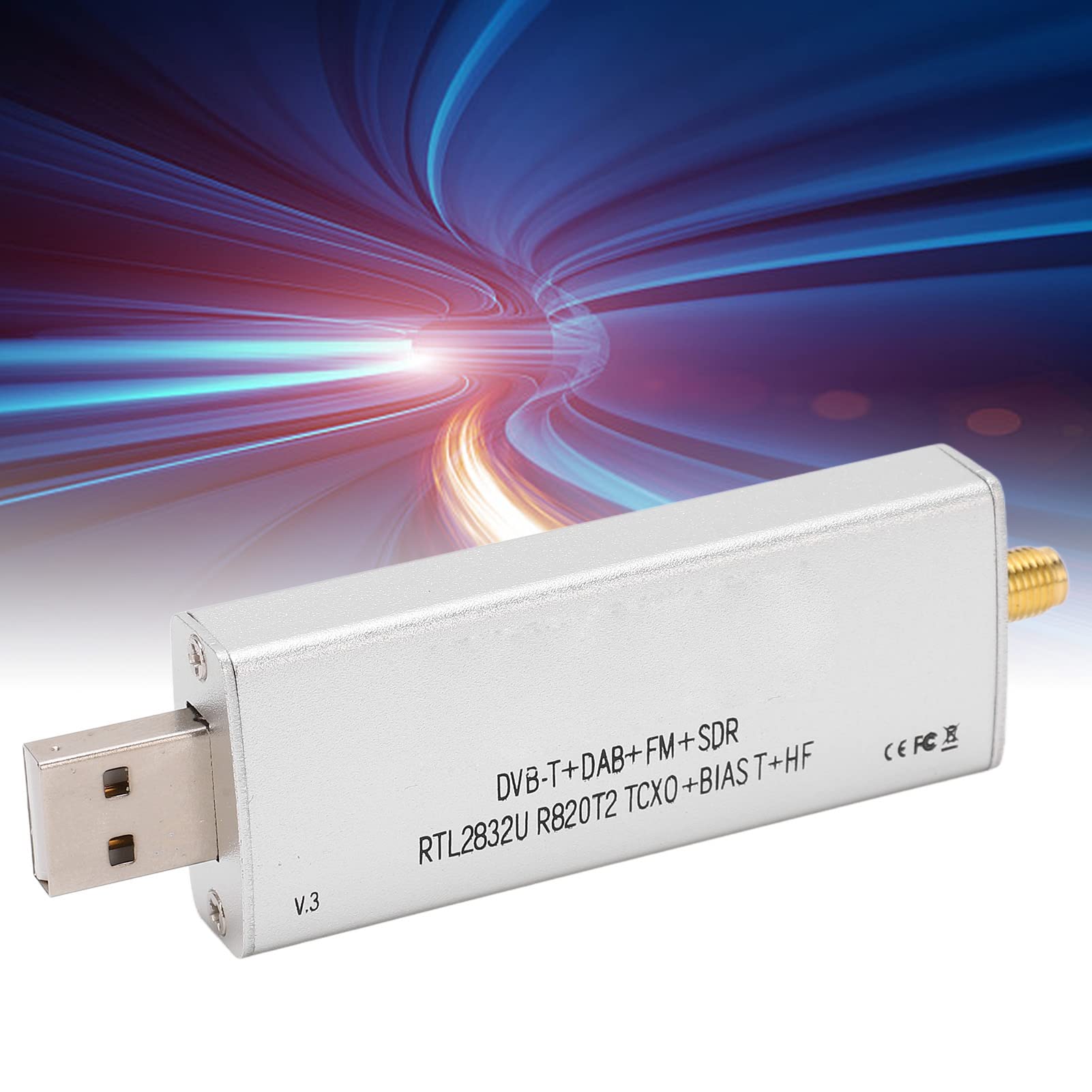 Ricevitore Audio RTL SDR R820T2 RTL2832U 1PPM TCXO SMA 500KHz‑1766MHz per la Ricezione del Segnale Ricevitore Audio RTL