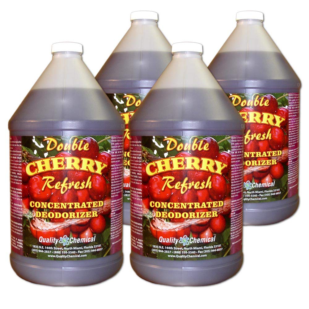 Double Cherry Refresh - Concentrated yet economical deodorant for the removal of unpleasant odors-4 gallon case