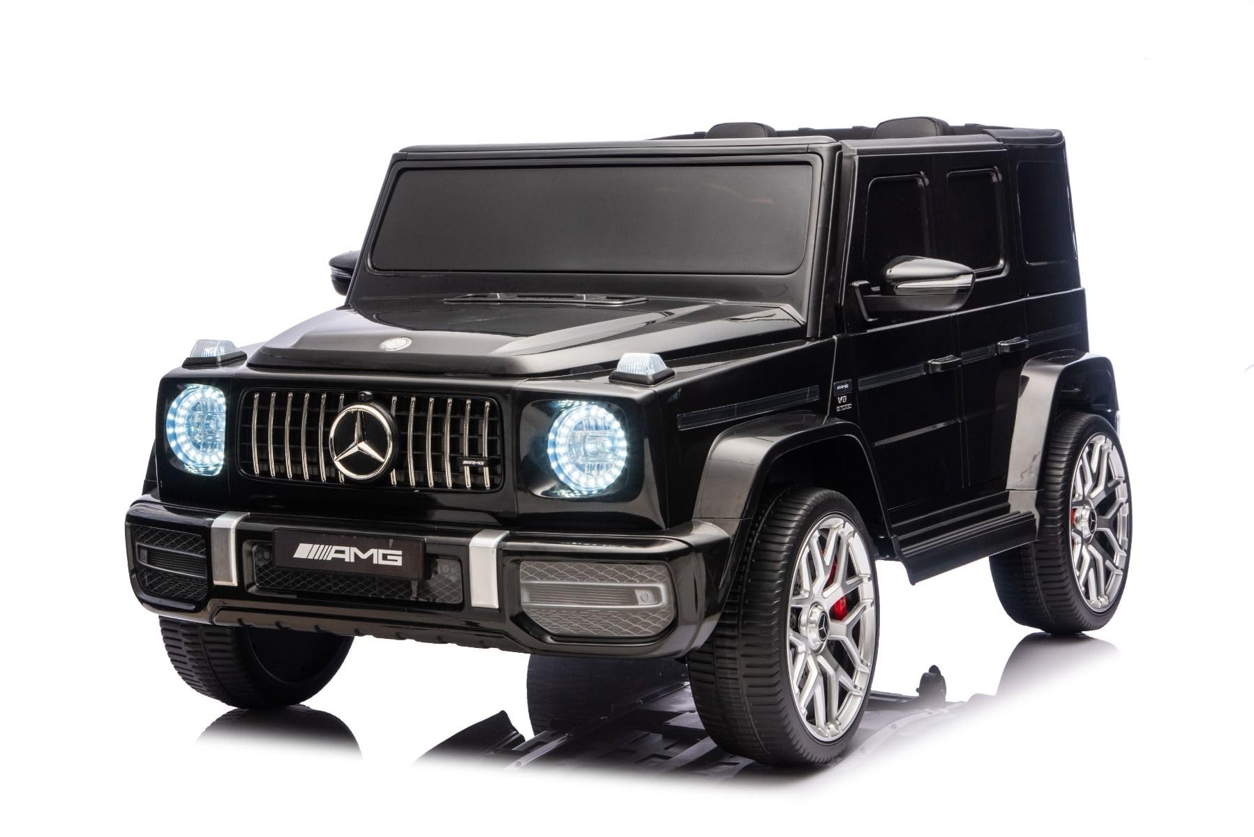 Mercedes-Benz G63 AMG Voiture Électrique Enfants 24V Deux Places Noir 4x4 Batterie Lithium