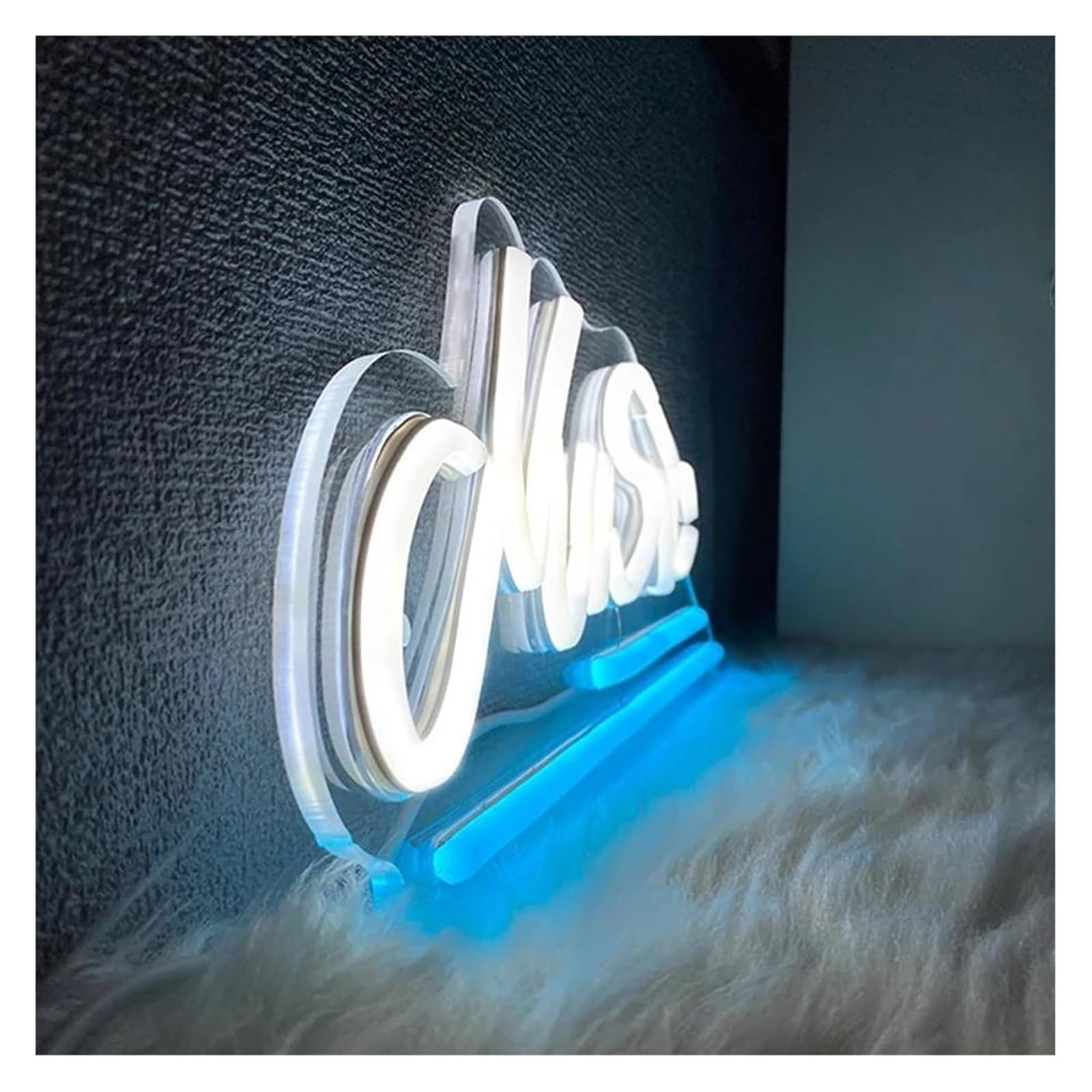 Insegne al neon decorative, insegne con musica dimmerabile per camera da letto
